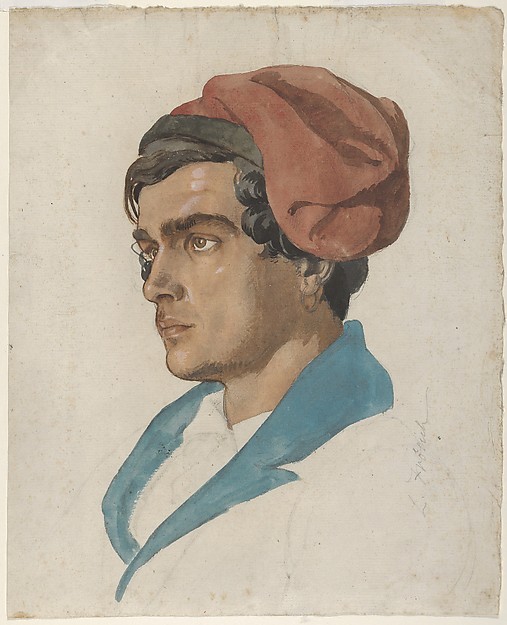 Lorenz Frølich, Head Study of a Fisherman from Capri ca. 1849Metropolitan Museum