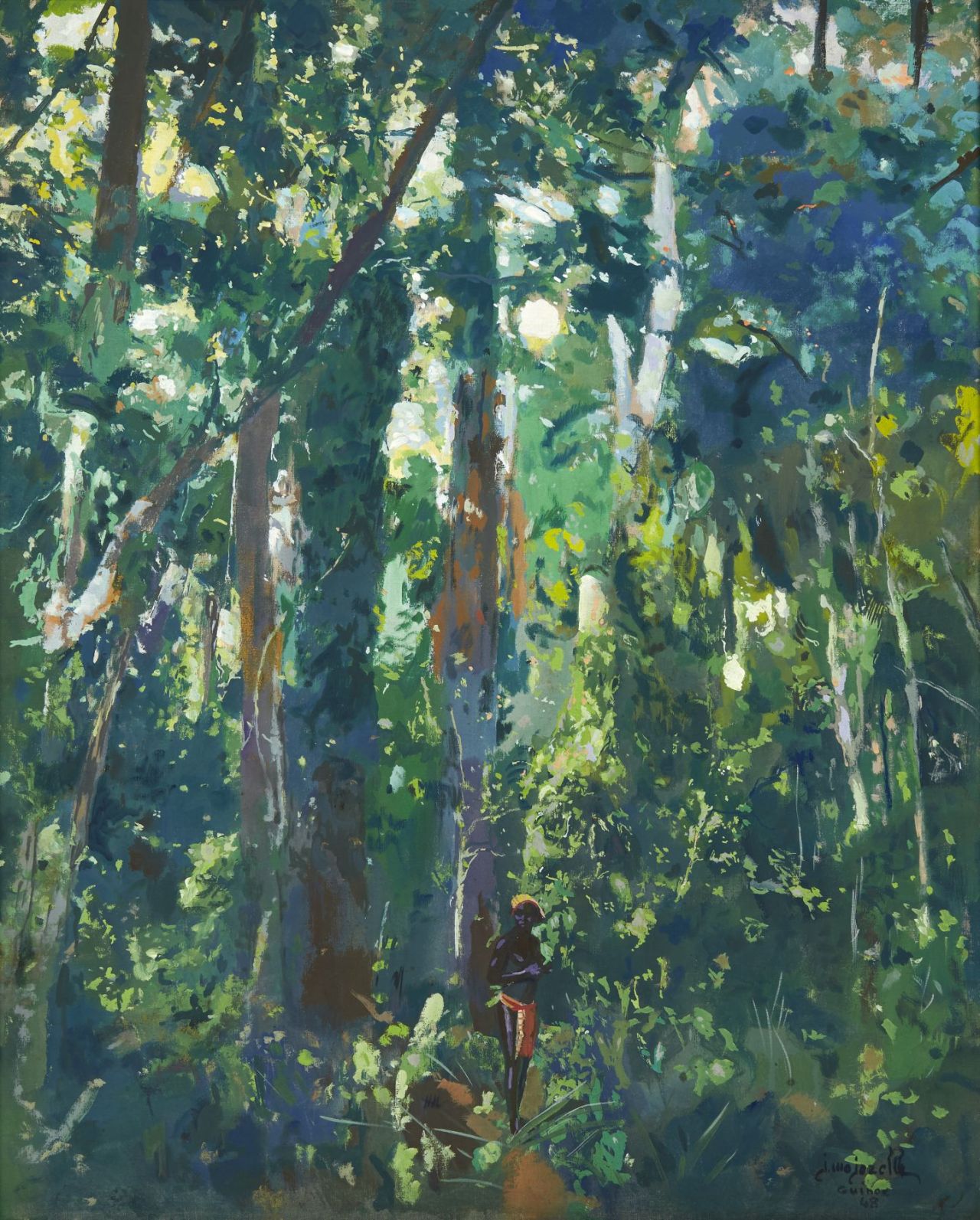 thunderstruck9:  Jacques Majorelle (French, 1886-1962), Africaine sous une végétation