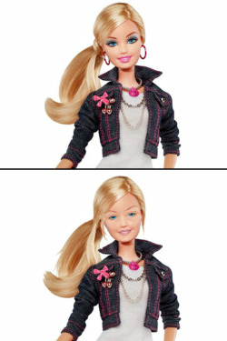 tastefullyoffensive:  Barbie without makeup.