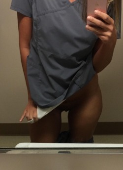 sexonshift:  #sexynurse #scrubs #braandpanties