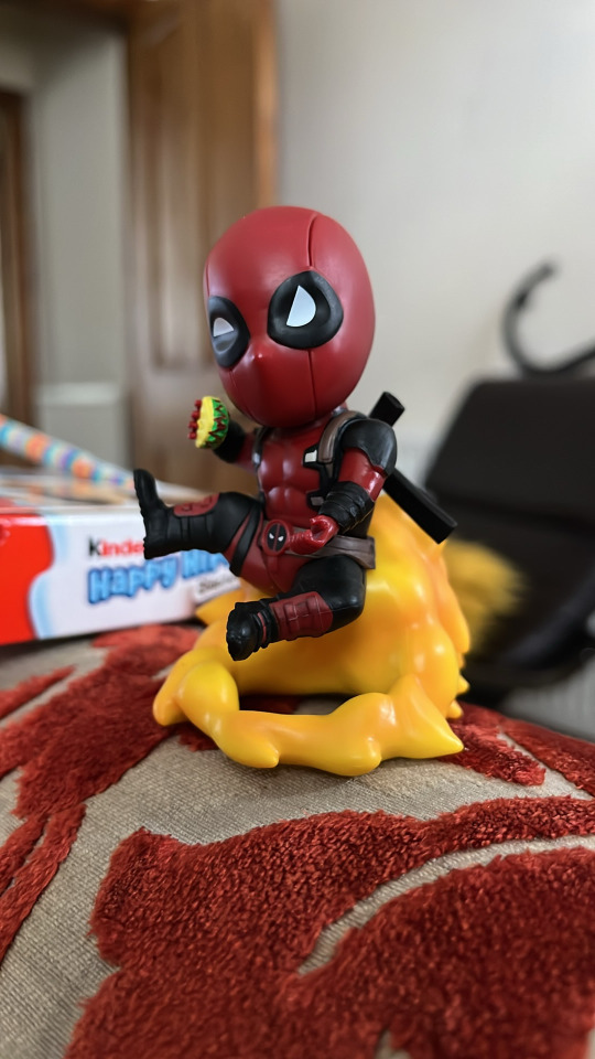 I Got This Deadpool Figure And I Just Wanna Know What Hes Sat On Is It A Fart???