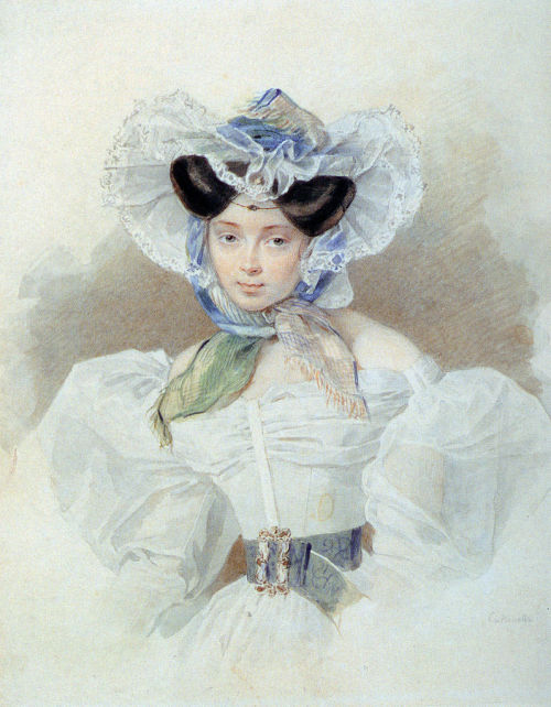 Luisa Golitsyna Baranova by Sokolov, end of 1820s