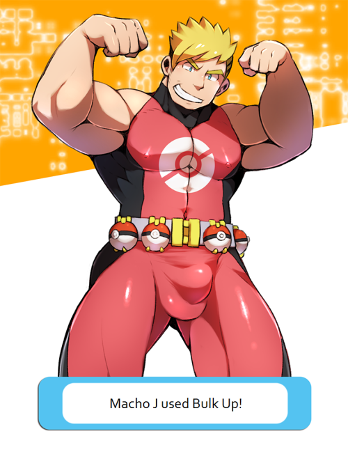 rule181:  The “Legendary Trainer” Macho J from the “Macho J’s Pokemon Boxercising” attraction at the “Pokemon EXPO Gym” in Osaka. Art by ゆのすけSourceI decided to translate it real quick. All the moves translated quite well into English,