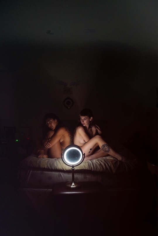 suspendedinlight: Lior Allay and I in my room, by Stef-Des 