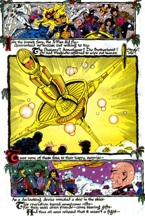 why-i-love-comics:Marvel Holiday Special - “The Night Before X-Mas” (1994)written by Karl Bollersart