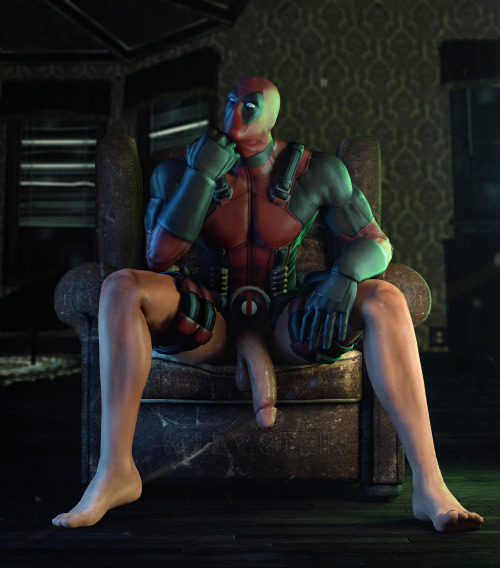 killy-stein:No pants day for deadpool today also yu can support me here :)Follow us at HomoIll
