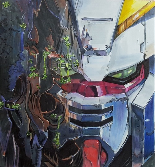 absolutelyapsalus:  Tonight’s Gundam of the Day is a fantastic piece of wreckage from an artist I recently discovered! This is actually their first pixiv entry, so if you like it, please follow them on there to keep up to date with their work!ガンダム