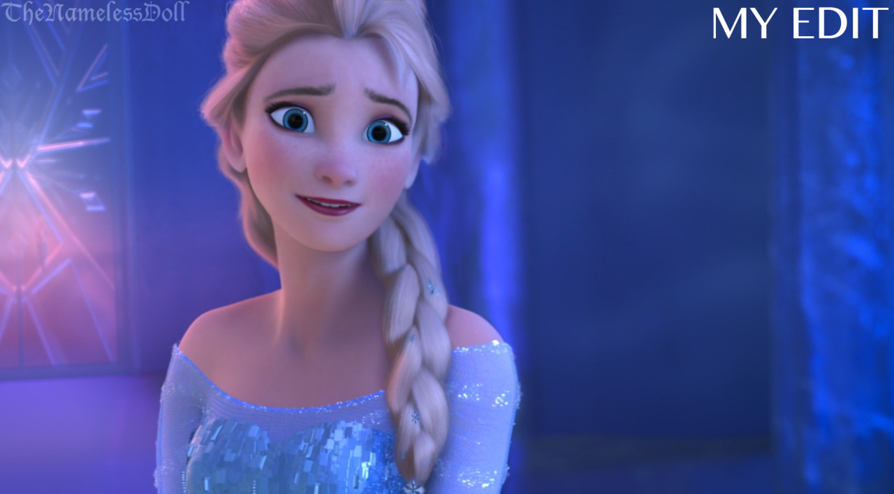 animatorsammy:  thenamelessdoll:  No more baby-face for queen Elsa! &gt;:D (Moahahahahaaa!!) For