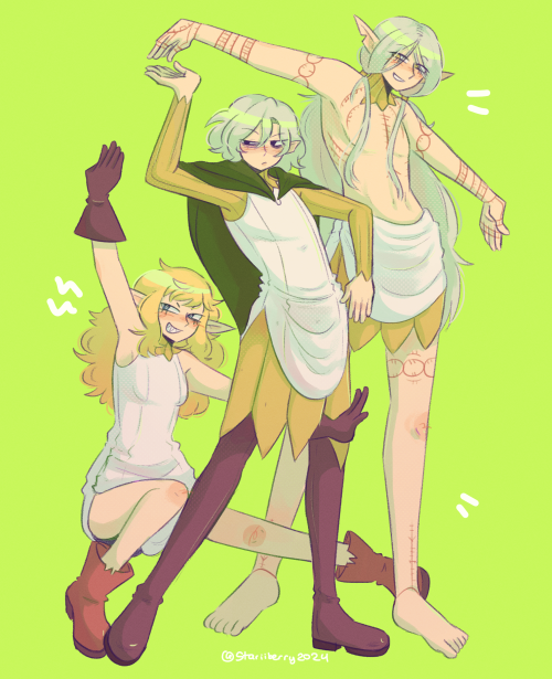 Canaries In A Soul Eater Pose !!