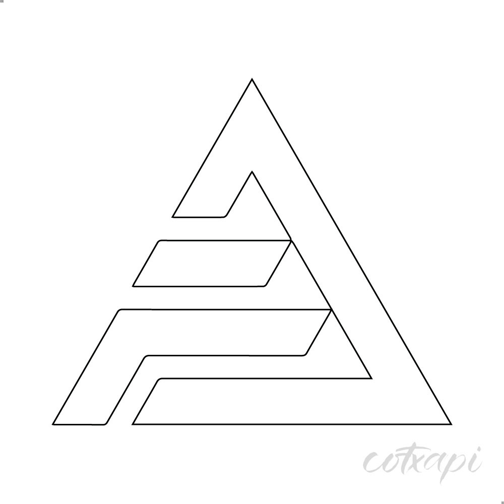 Initial A letter design for professional logo in vector art