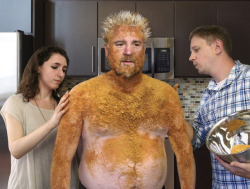 theonion: Food Network Production Assistants Prep Guy Fieri With Dry Rub