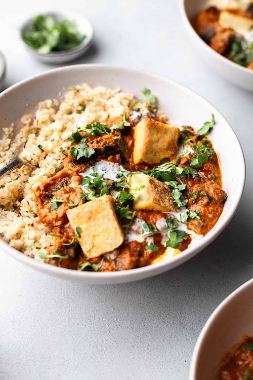 everythingwithwasabi: Mushroom and Tofu Tikka Masala with Cauliflower Rice