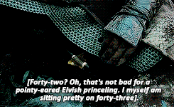 mockingjaykatniss2:Middle Earth meme | [4/6] friendships ► Legolas and Gimli↳   “ But when King Eles