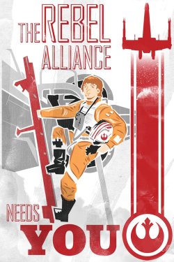 geeksngamers:  Star Wars Propaganda — By Jake “micronhero&ldquo; Hollomon of Portland, OR, United States(via @GeeksNGamers) &quot;Don’t insult us. You just watch yourself. We’re wanted men. I have the death sentence in twelve systems.&rdquo;