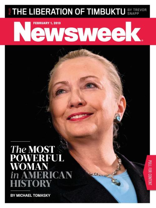 Secretary Clinton left office as the most powerful woman in American history.  Newsweek article here