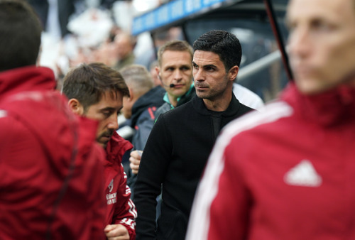 Arsenal manager Mikel Arteta before the Premier League match at St. James&rsquo; Park, Newcastle