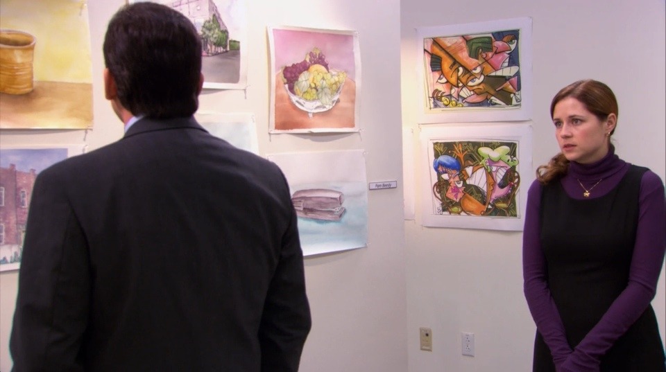 alotofbeautyinordinarythings:   I love our scenes at the art show; when Michael is