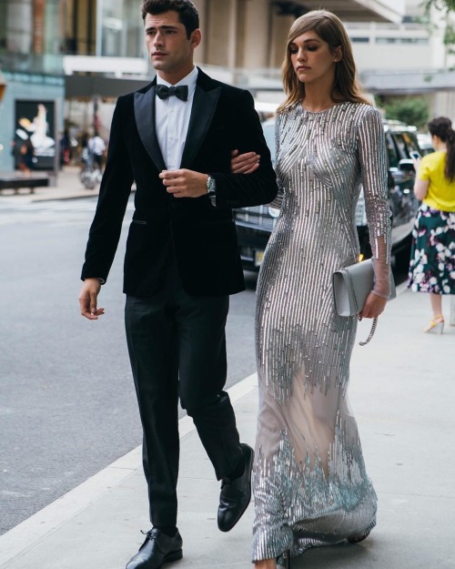 seanoprysource:Sean O'Pry & Sam Gradoville arriving at The Fragrance Foundation Awards on June 7