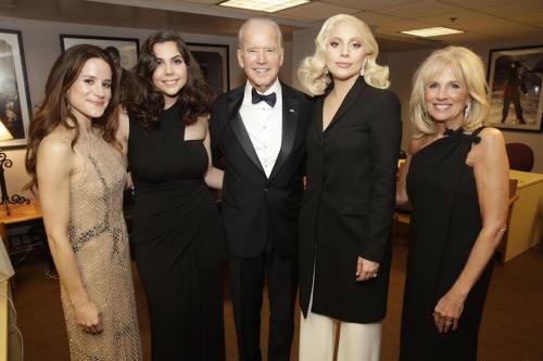 MESSAGE FROM VICE PRESIDENT JOE BIDEN“Tonight, I had the honor of introducing Lady Gaga at the Oscar