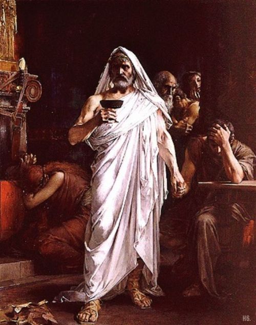 hadrian6:Themistocles drinking poison. created for the Prix de Rome.1887. Henri Camille Danger. Fren