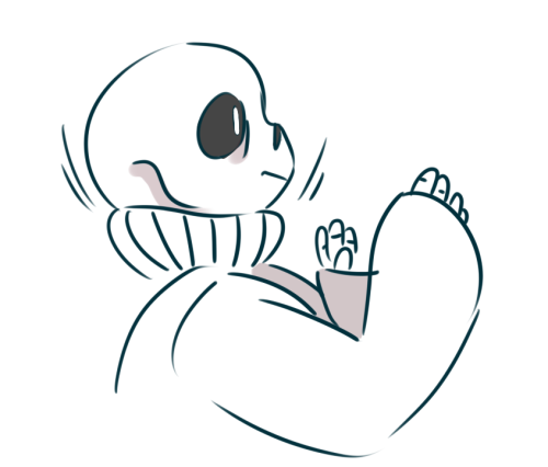 industrialplant:  but what if the sweater sans in wearing in game is gaster’s, assuming that gaster is wearing a sweater in his sprite, which i do