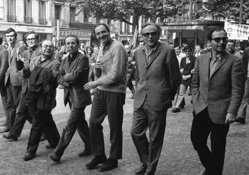s-hayashi: Mai 1968 - Jean-Pierre Faye, Elsa Triolet, Louis Aragon, Jean-J. Groux, Paule Thév