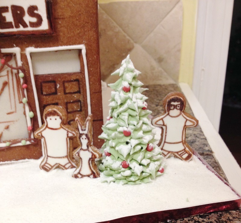 yupstilleating:  My Bob’s Burgers gingerbread house is DONE! Alriiiiiight! Check