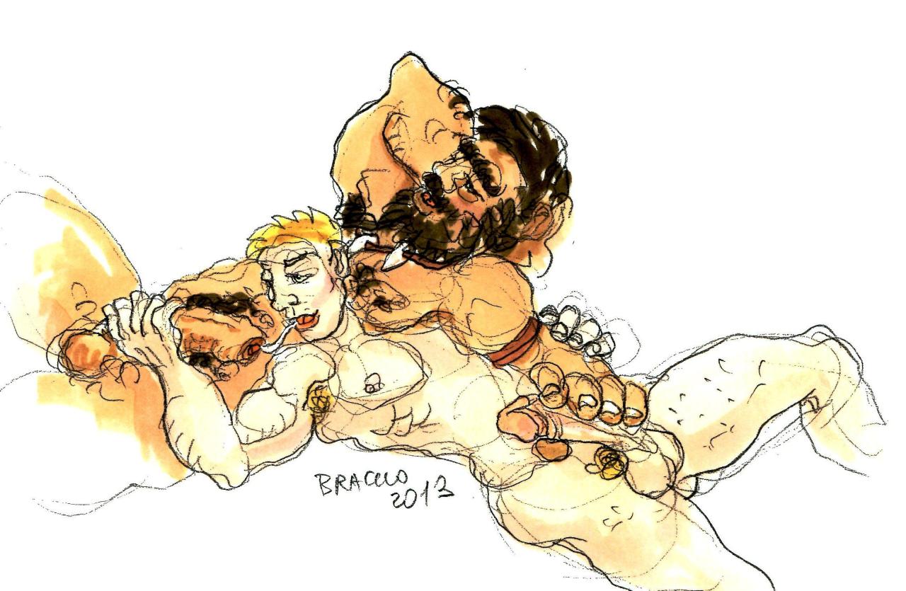 beastoons:  When a young Homo Sapiens falls in love with a big Neanderthal… double