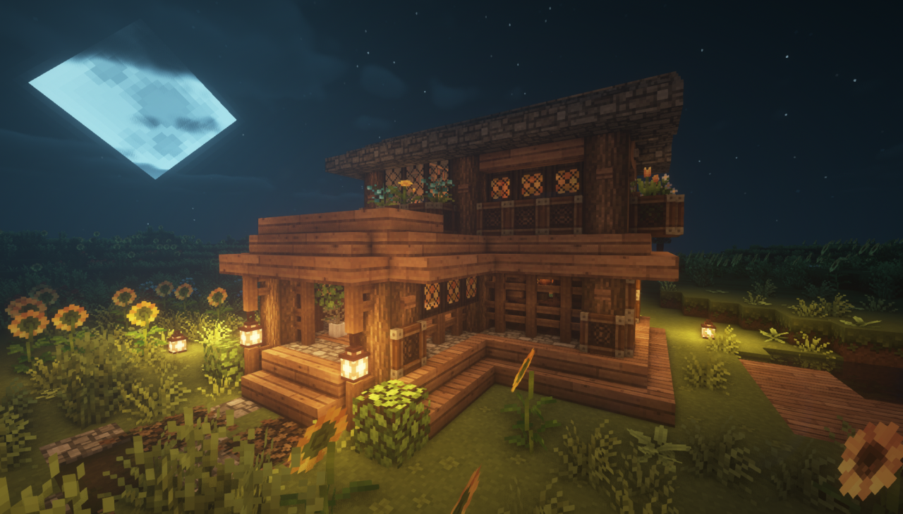 minecraft sideblog — Techno house! This took me forever to do but