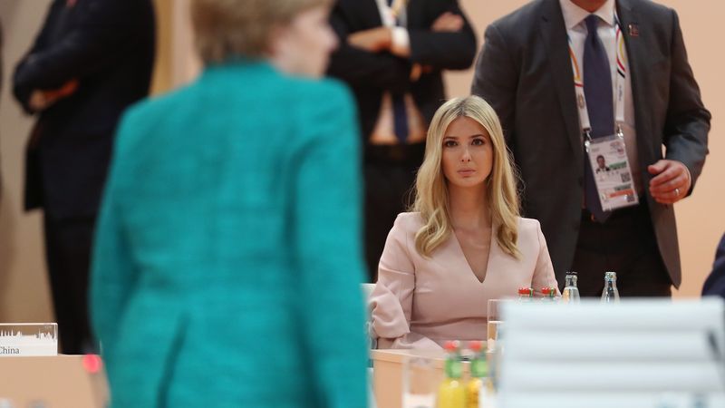 wilwheaton:  micdotcom: Ivanka Trump took her father’s seat next to world leaders