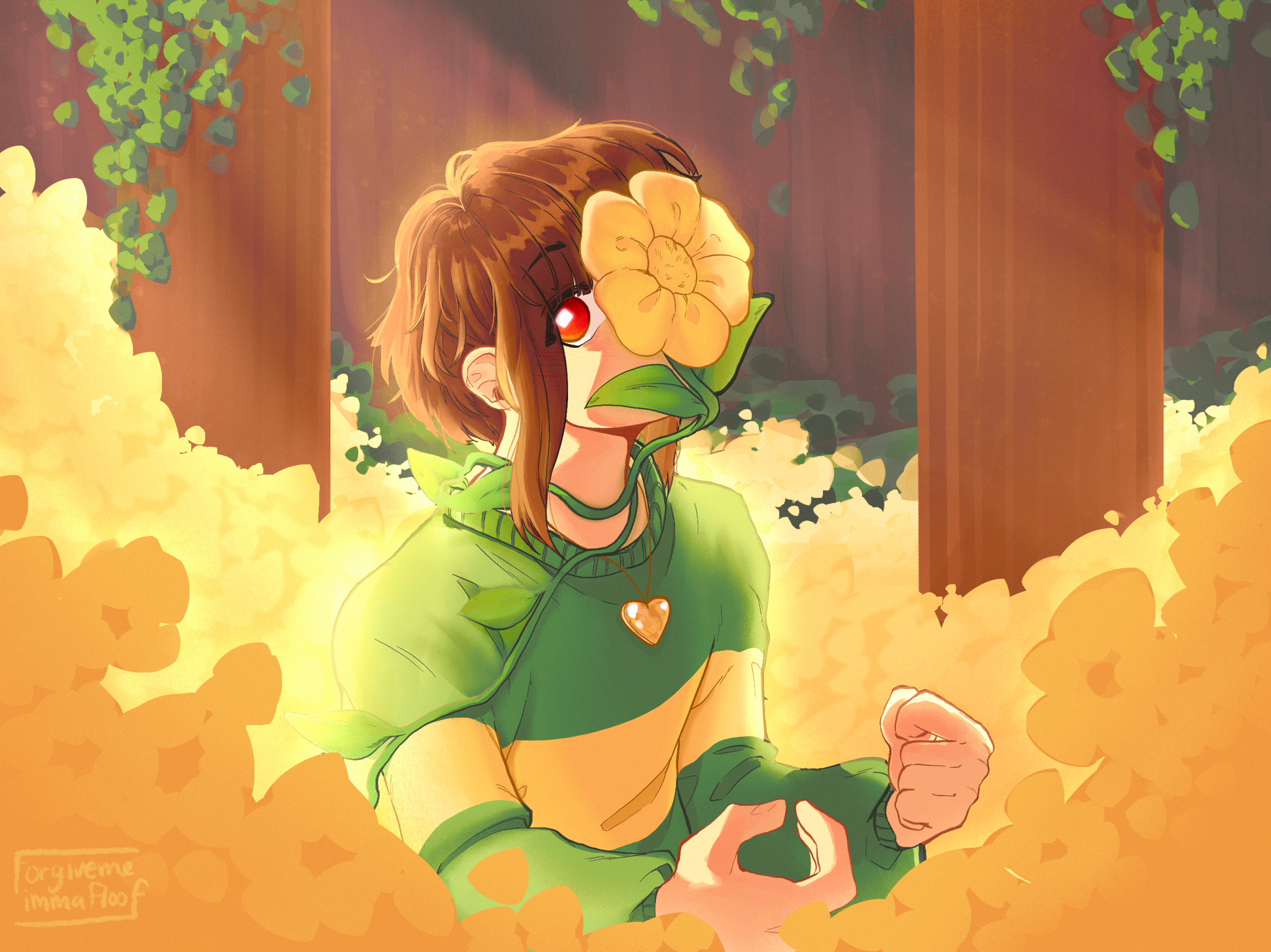 chara art by omochi : r/Undertale