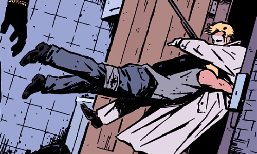 bobbimorses:bobbimorses:CLINT BARTON TACKLING - HAWKEYE VOL. 4, MARVEL’S AVENGERS i think some peopl