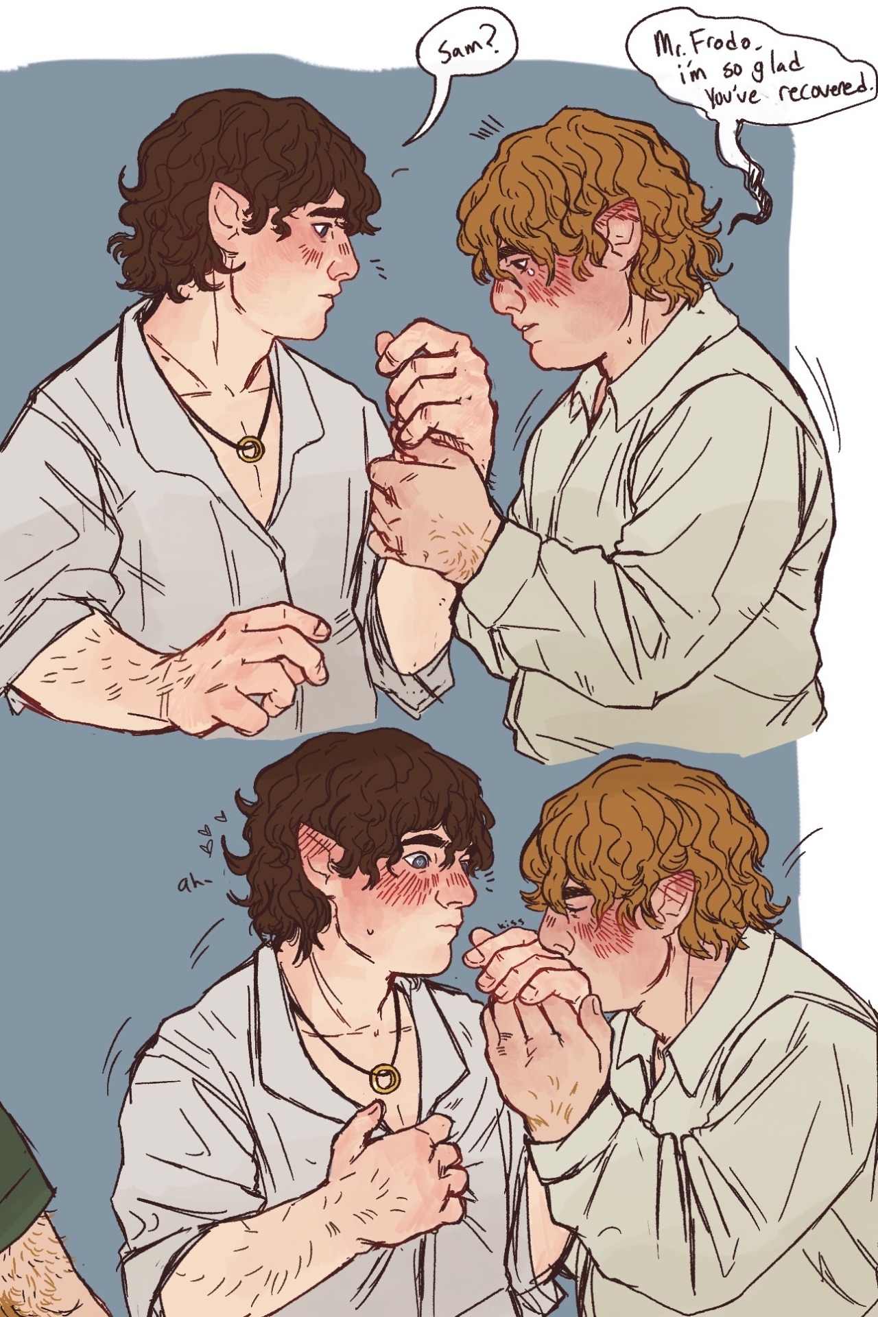 andromeddog:frodo and sam at rivendell&hellip;.. 