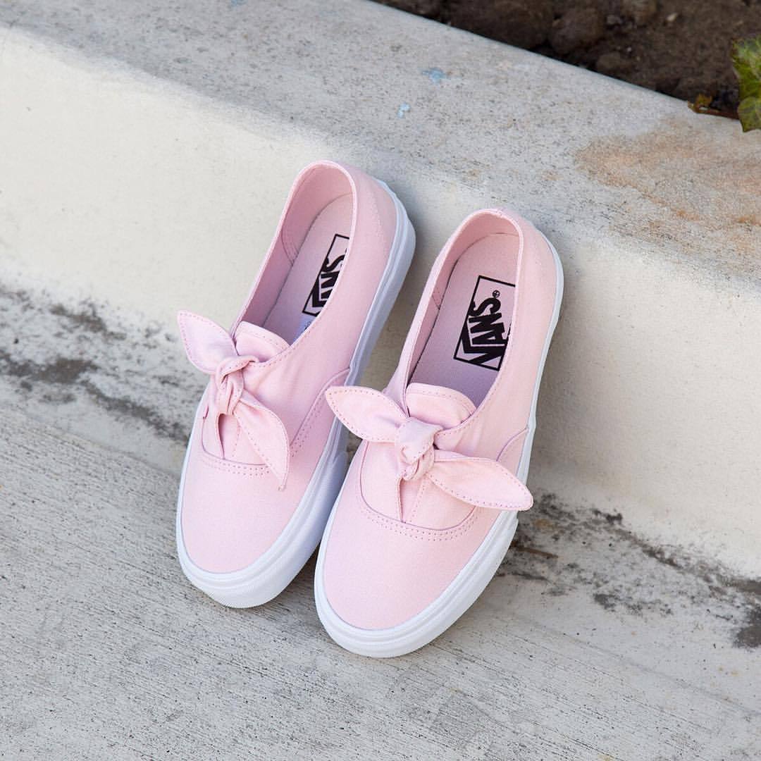 vans authentic knotted pink