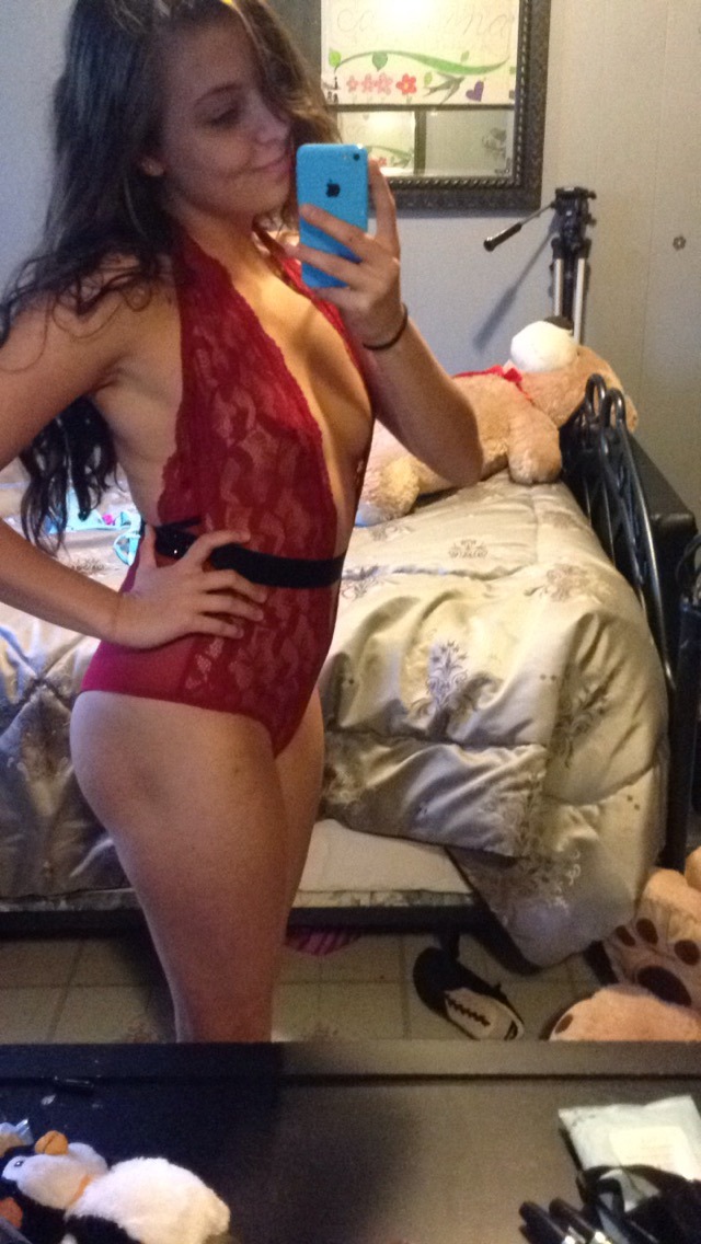 onesubsdaddy:   “ hope you guys enjoy my red body suit as much as I did ”  Anon