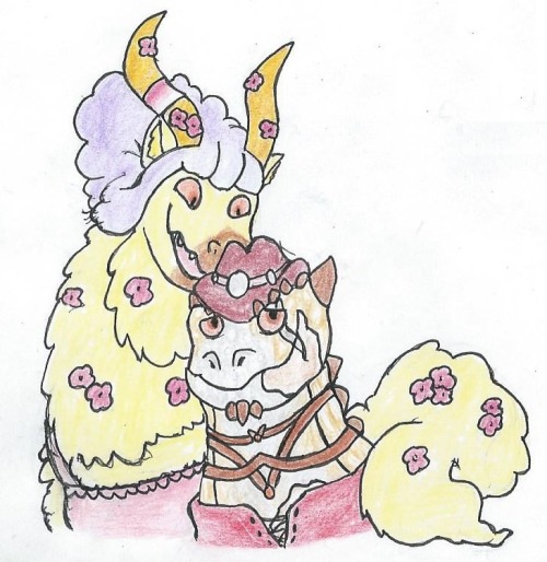 reallypheelingit:little drawing of my dairy farming couple Margarine and Kaydeross!Love, love, love 