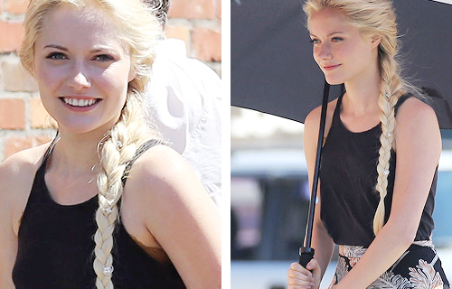 :Georgina Haig on the set of Once Upon A Time as Elsa, 16 June 2014.