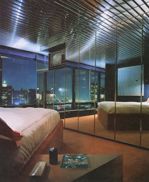 newwavearch90: New York penthouse by designer Kenneth Brian WalkerScanned from ‘The Media Desi