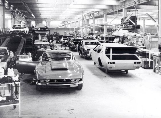 vintageclassiccars:The Iso Rivolta Factory - where mircales happen.