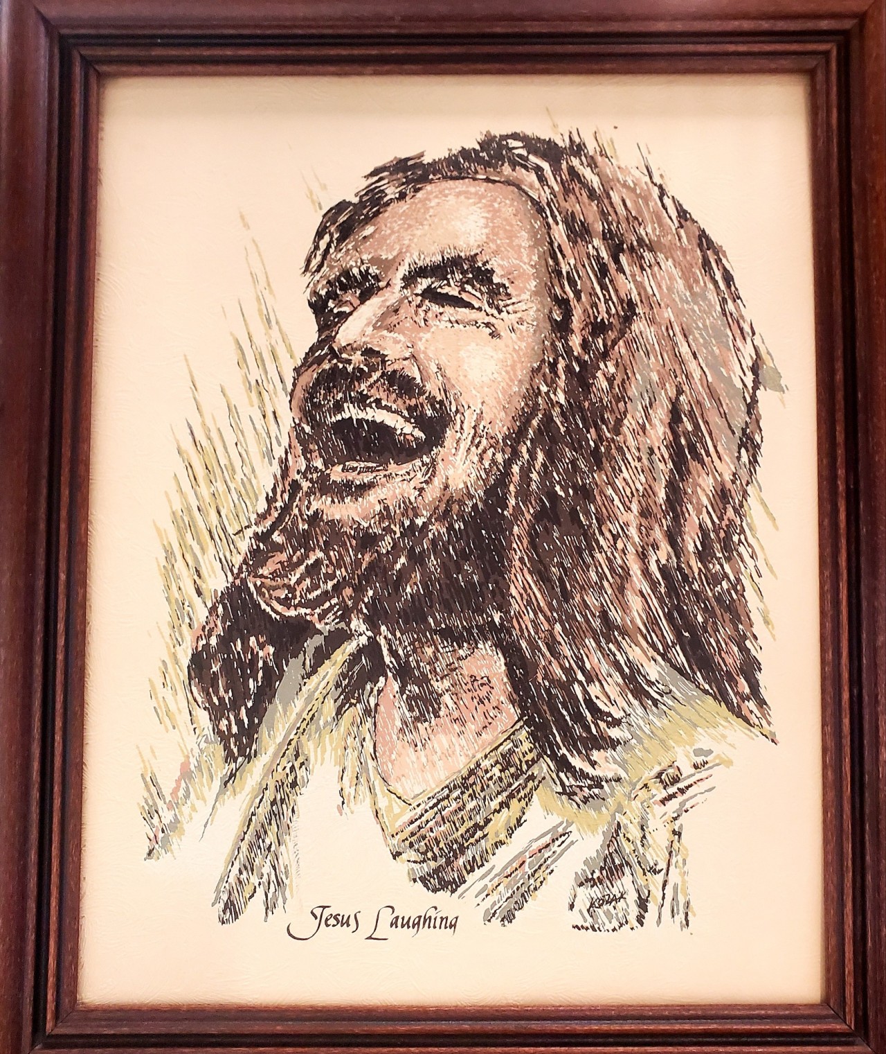 Jesus Smiling and Laughing Painting  Joy by jesuspaintings on DeviantArt