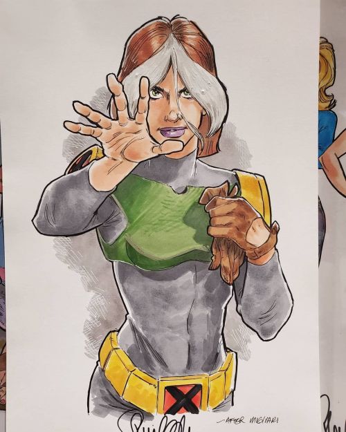 A finished #commission of #Rogue from #XmenEvolution based on a #comic cover @silicon_sj (at San Jos