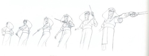 Model sheets and production art relating to the 1998 DreamWorks animated feature, The Prince of Egyp