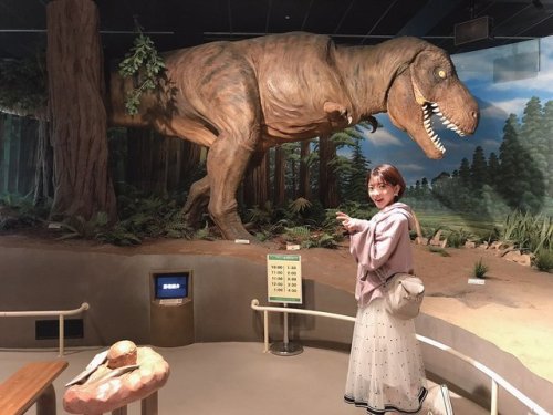 菅原りこさんのツイート: 大っっきな恐竜さんと 小さかった頃は『怖い』って思っていた恐竜さんも今では『カッコイイ✨』って思えるくらいに成長した私✨✨✨ 生きている恐竜に会ってみたい…☺️
