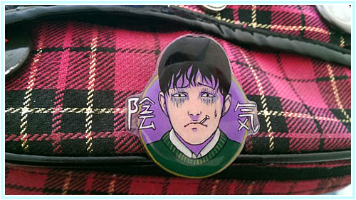 Gorgeous Souichi Tsujii badge I bought from bloodandart on Etsy. Despite me living in Australia, the