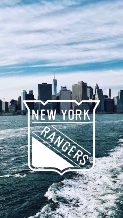 NY Rangers logo + NYC skyline -requested by anonymous