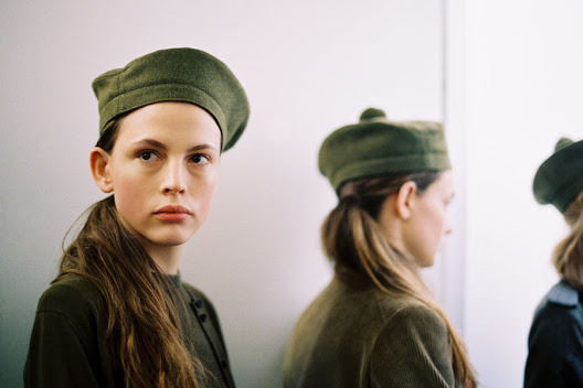 glitterferns:  Backstage at Margaret Howell Fall/Winter 2012 by Vanessa Jackman 