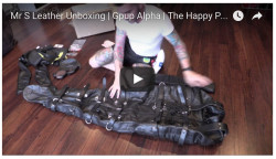 So stoked after unboxing my Mr S Leather gear! Full video and post here -&gt; Mr S Leather Unboxing Video