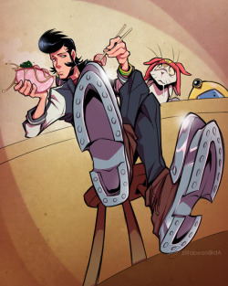 zillabean:  Ramen break  Dandy is always