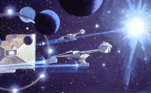 startrekstuff:Concept art for Star Trek: The Motion Picture by Robert McCall.