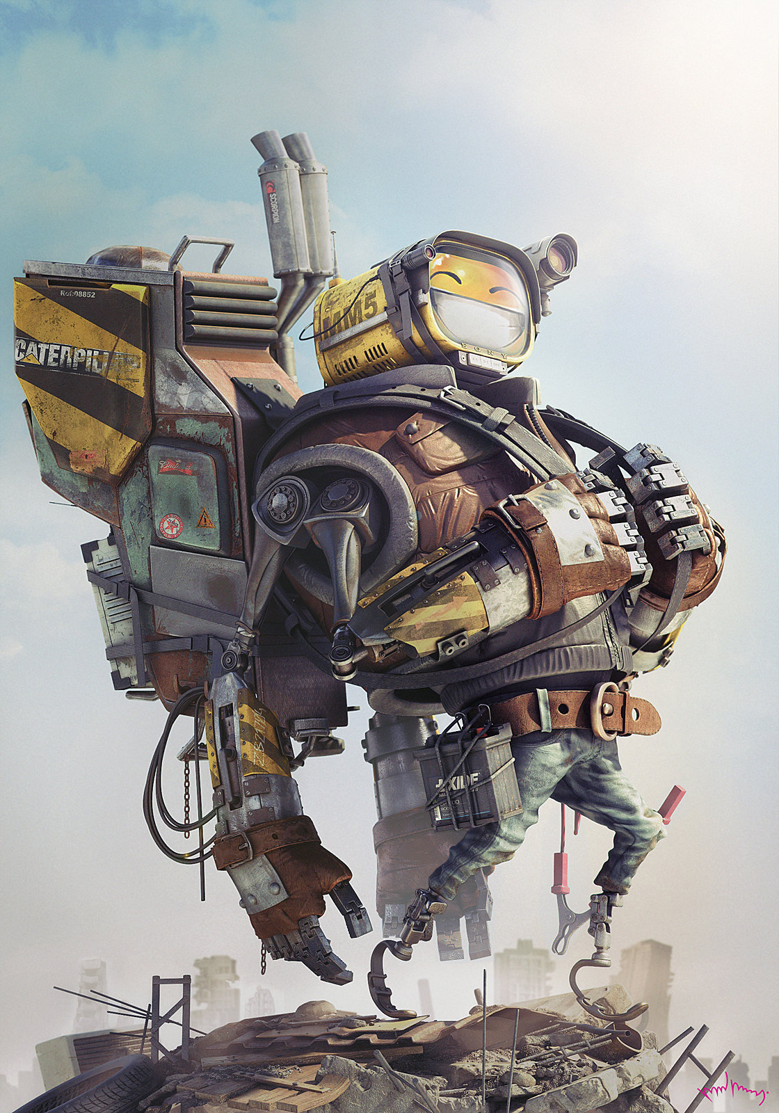 cinemagorgeous:  Machines with a little personality, by artist David D. Jimenez.